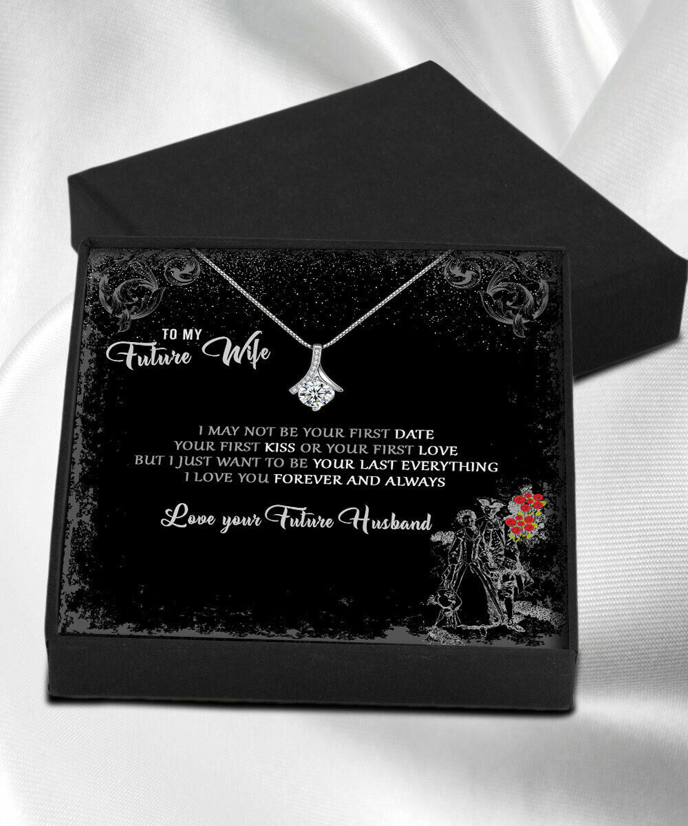 To My Future Wife, Fiance, Love Necklace, Engagement Gift, Valentines Day