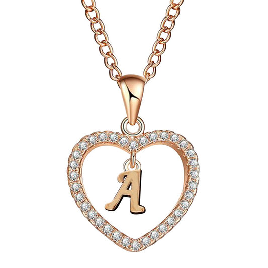 Gifts Sets for Girls Womens Valentine'S Day Gifts Fashion 26 English Letter Name Chain Pendant Necklaces Jewelry