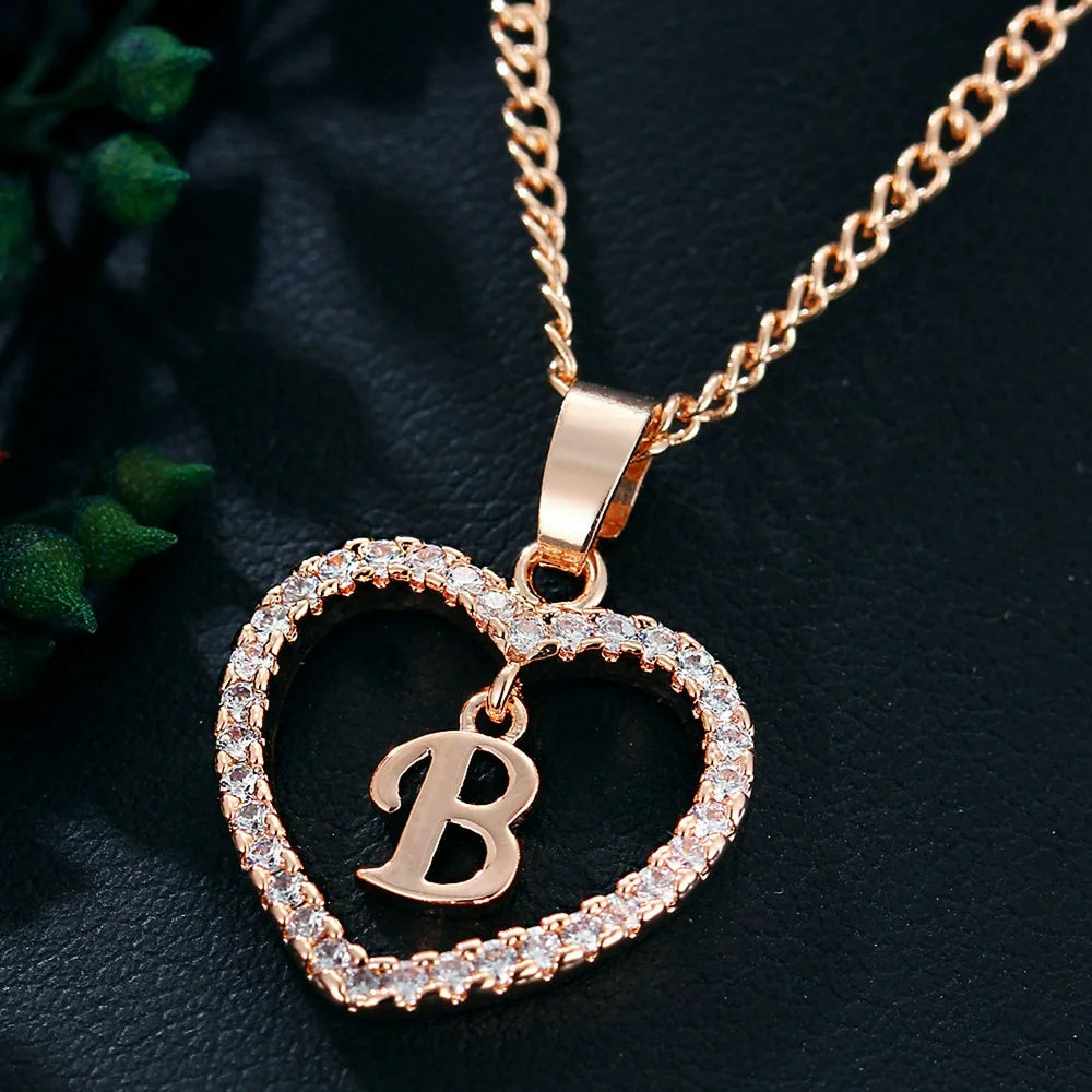 Gifts Sets for Girls Womens Valentine'S Day Fashion 26 English Letter Name Chain Pendant Necklaces Jewelry Valentine'S Day Gifts