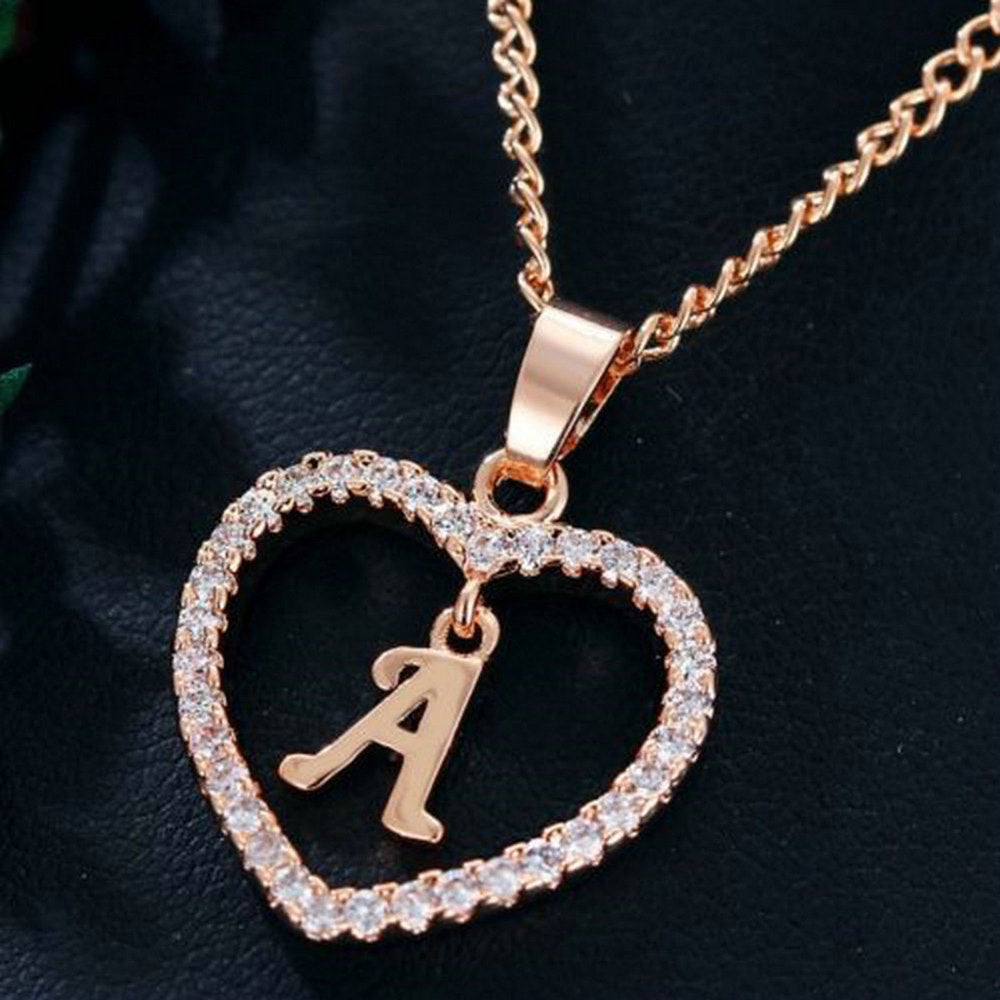 Gifts Sets for Girls Womens Valentine'S Day Gifts Fashion 26 English Letter Name Chain Pendant Necklaces Jewelry