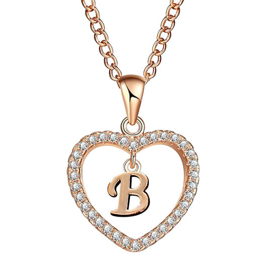 Gifts Sets for Girls Womens Valentine'S Day Fashion 26 English Letter Name Chain Pendant Necklaces Jewelry Valentine'S Day Gifts