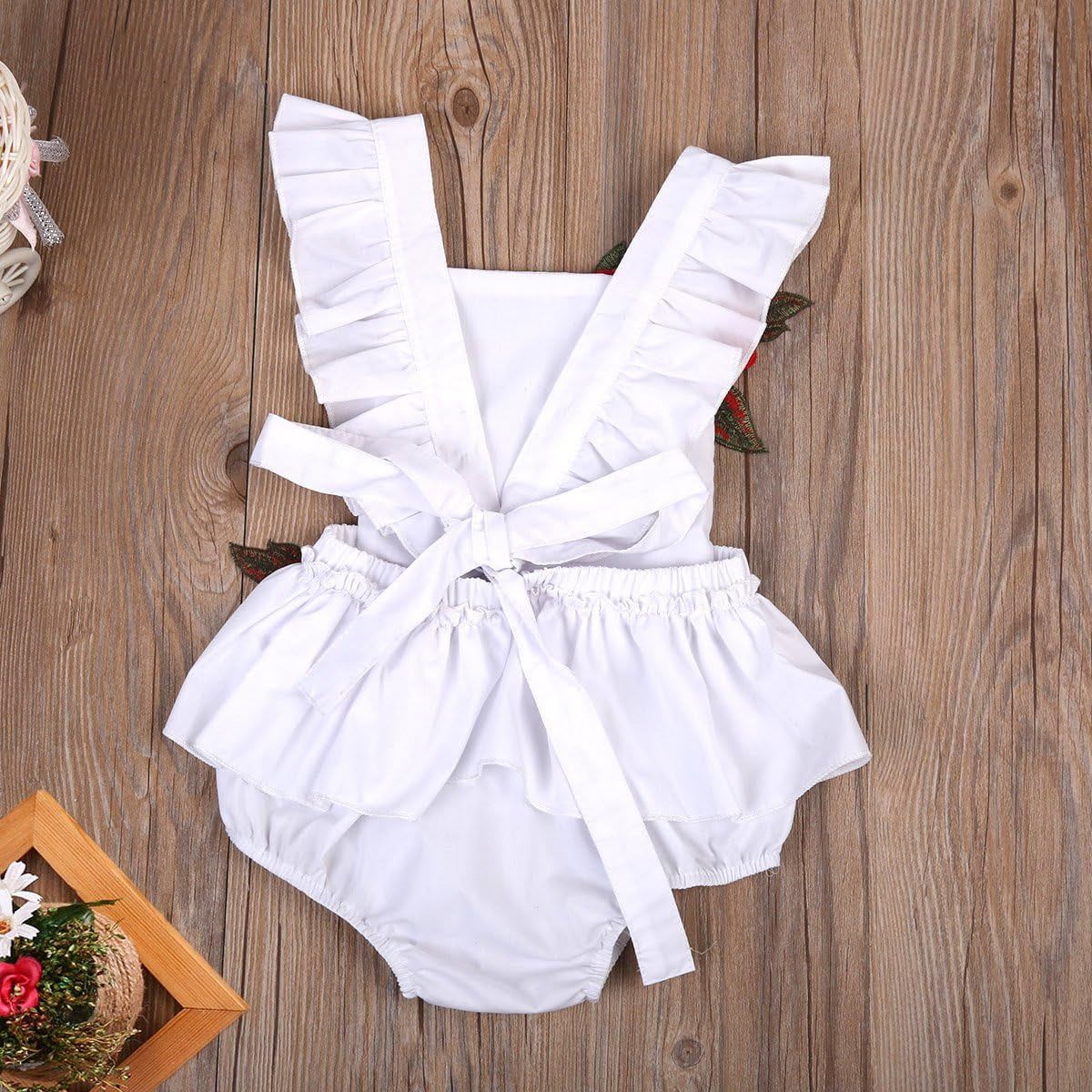 Baby Girl's Jumpsuit Newborn Infant Kids Floral Summer Romper Bodysuit Sundress Outfits (6-12)